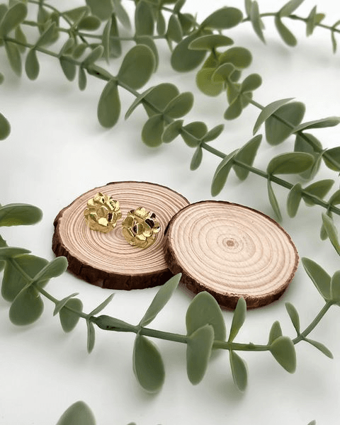 Brincos modelo "colmeia"