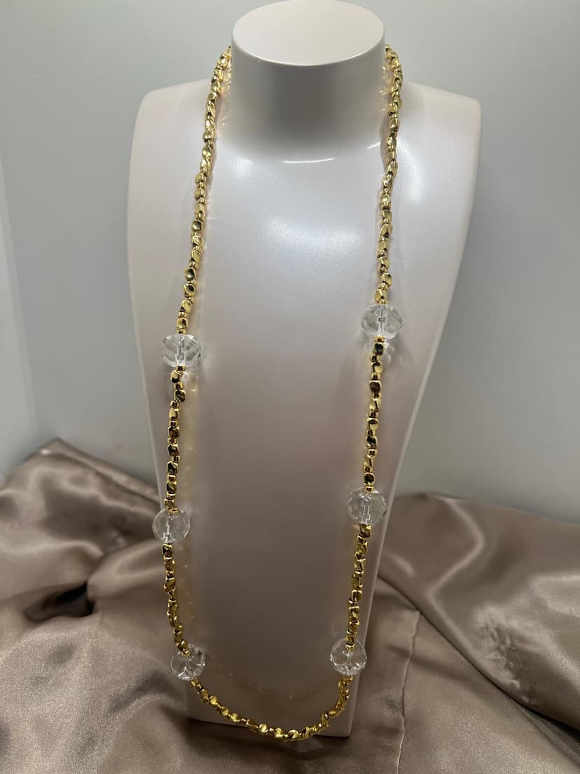 Colar de Massinhas c/ Bolas Cristal