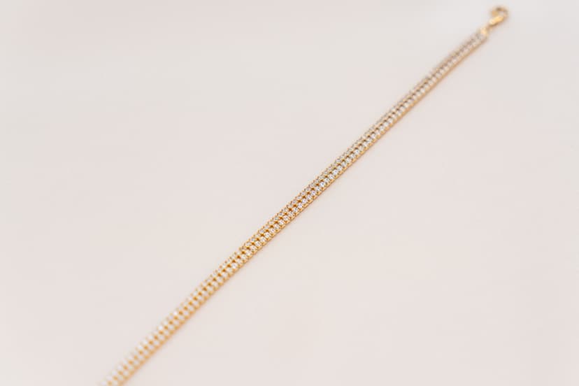 Pulseira Riviera Dupla Dourada