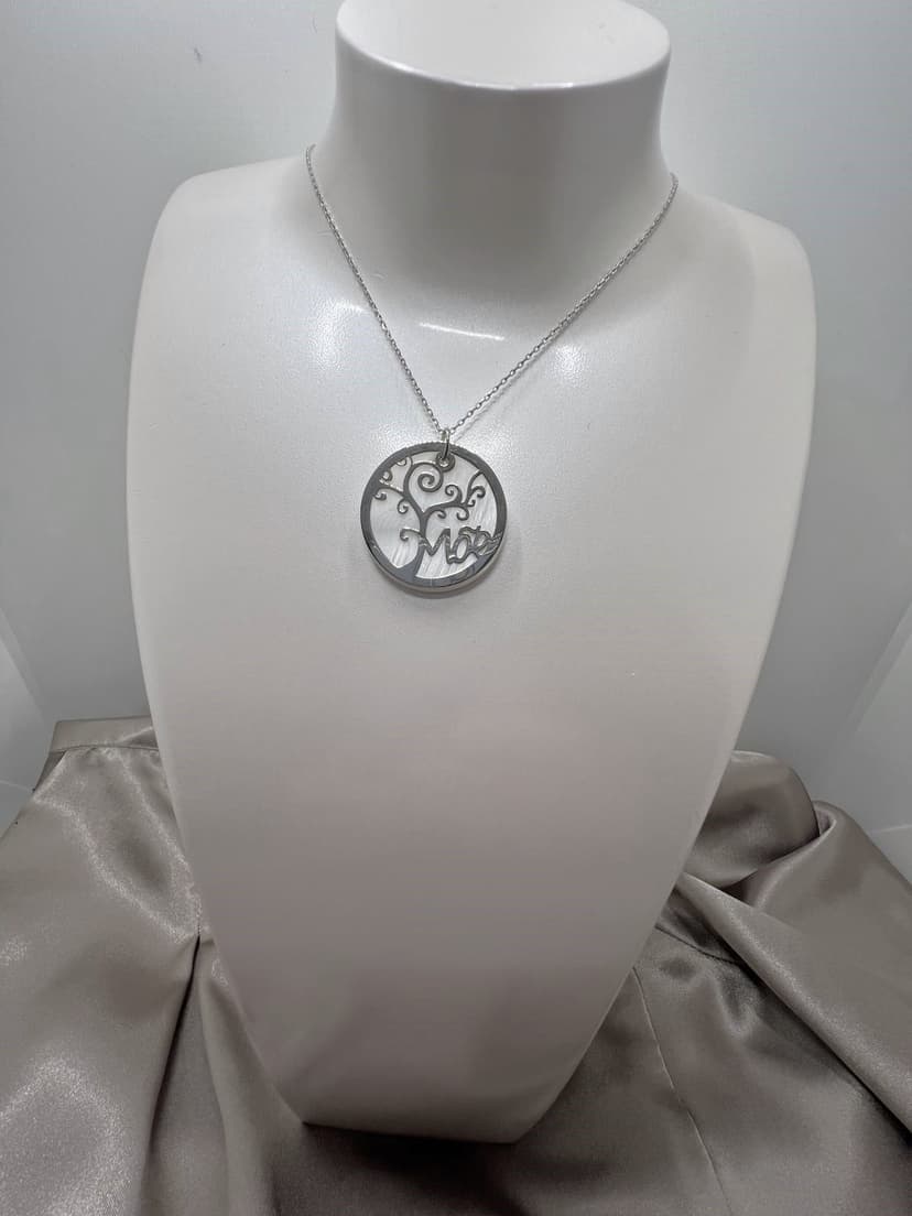 Colar para a Mãe c/ Medalha c/ árvore