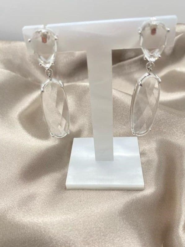 Brincos Cristal Quartzo